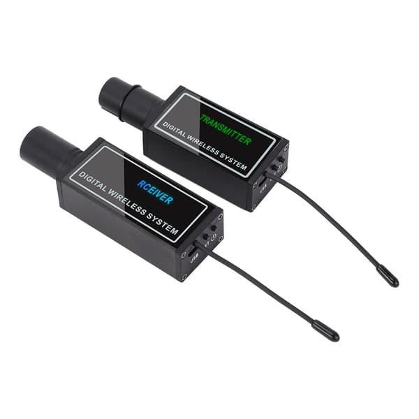 Trådløs UHF XLR USB oppladbar mikrofon sender mottaker adapter for kamera mikser