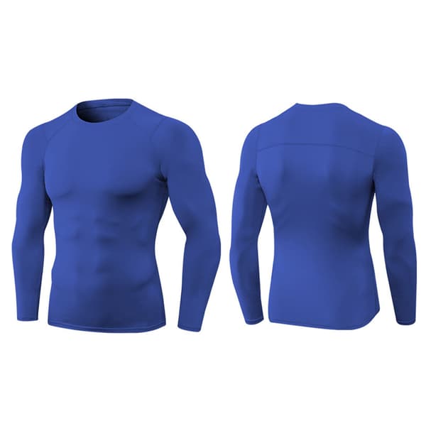 3 lange kompressions-T-shirts til mænd, hurtigtørrende, til atletik og træning