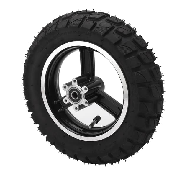 255x80 Uppblåsbart däck för elscooter, fälg med bromsskiva, terränggummi