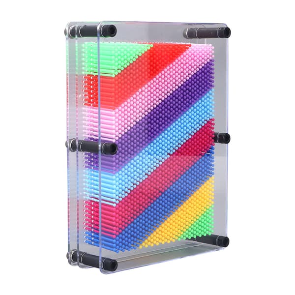 Stor 3D Pin Art Leksak, Klar Sensorisk Ram, för Barn och Vuxna - Present