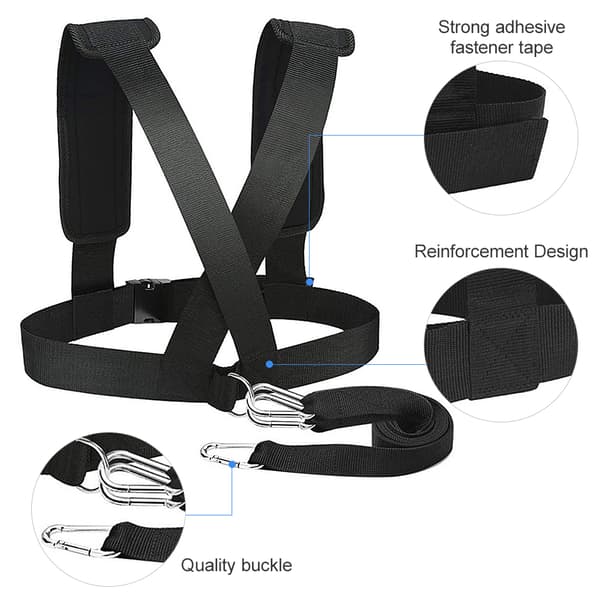 Justerbart motståndsband för löpning, däckdragning och snabbhetsträning
