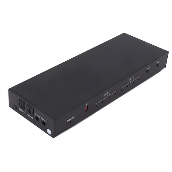 4x2 HD 4-i-2 Output Matrix Audio Switcher med aluminiumslegering til hjemmebiograf UK