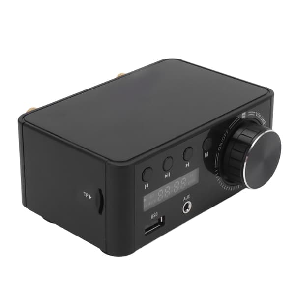 Mini 50W effektforstærker Bluetooth 5.0 DC9V-24V Klasse D Hjemme HiFi Stereo til Mobiltelefon Computer