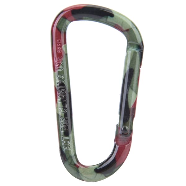 Karabinhage i aluminiumslegering D-krog 6*3,1 cm til bjergbestigning, camping, nøglering #4