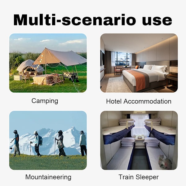 Lätt, mycket elastisk sovsäcksfoder för camping, resor och hotell. Antibakteriell, maskintvättbar.