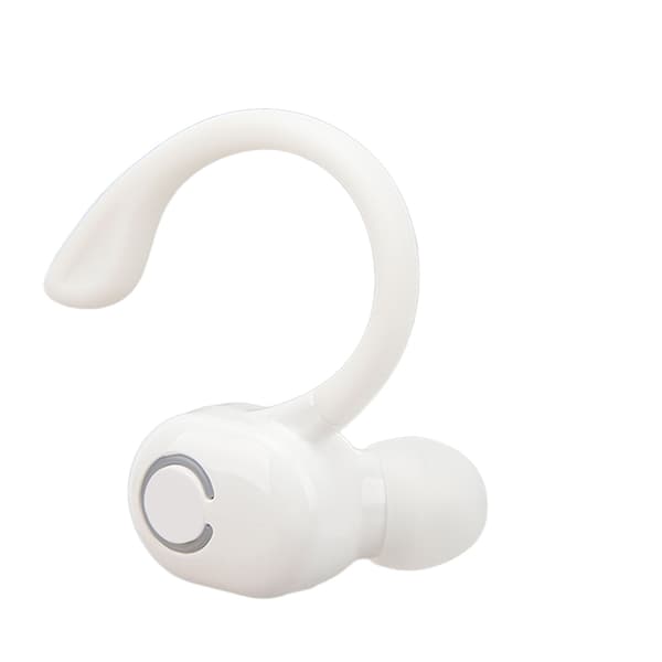 Bluetooth 5.2 Headset med Brusreducering och Mikrofon, Lättvikt för Förare, Kontorsanvändning, Vit