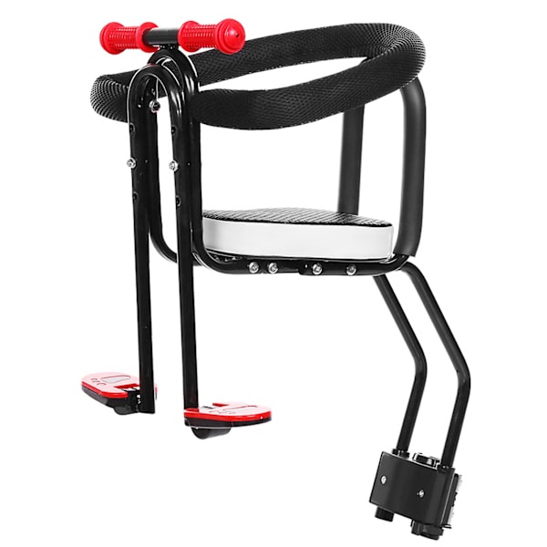 Främre cykelsits för barn 1-3 år (max 35 kg) med pedaler och fällbart stöd