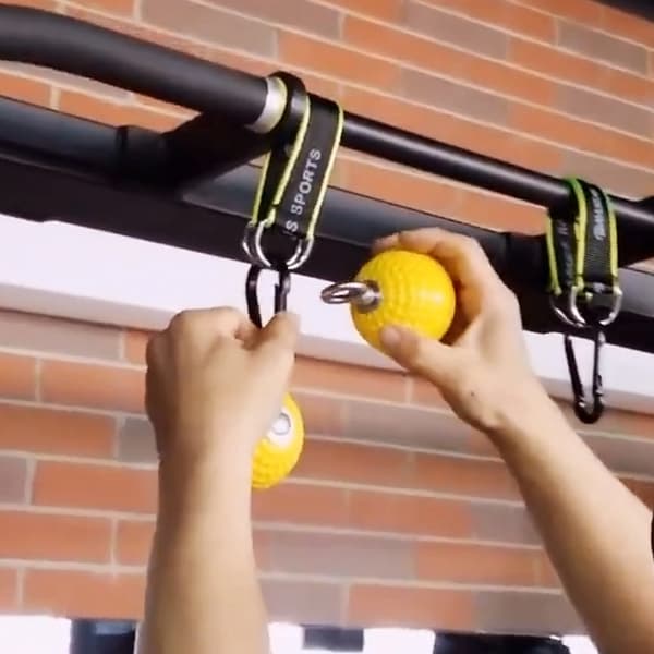 Halkfri PU-greppboll för styrketräning, pull-up kettlebells, fitness med grepp