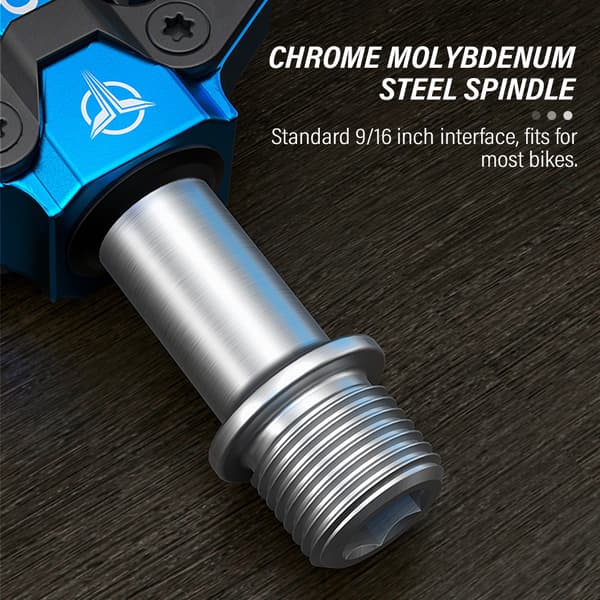 Cykelpedaler i aluminiumlegering, platt plattform, förseglade, halkfria, vattentäta
