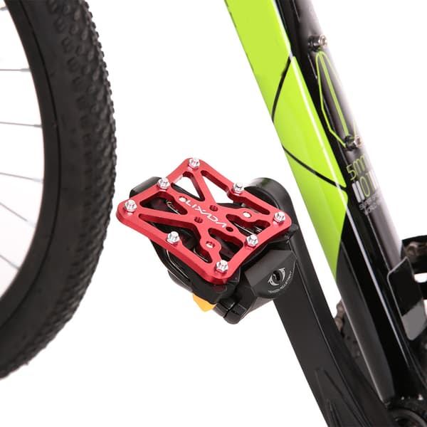 Universal slipad plattformsadapter för pedaler utan klossar i aluminium med halkskyddsstift