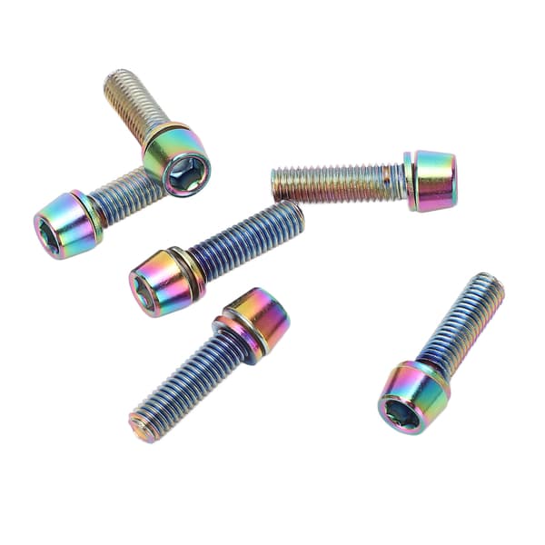 Farvede sekskantede skruer M5x23mm til vandflaskeholder og styrbro-montering