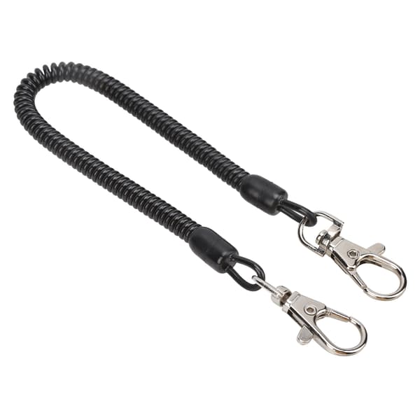 Infällbar spiralfiskelina för gevär, säker, hållbar plast, camping, 130 cm