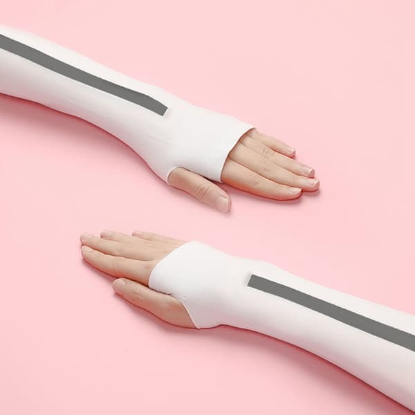 Unisex mjuka stretchiga UV-solskyddsarmärmar för sommaraktiviteter utomhus