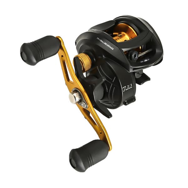 Baitcasting Fiskerulle 17+1BB 8kg Broms 8.0:1 Magnetiskt Bromssystem