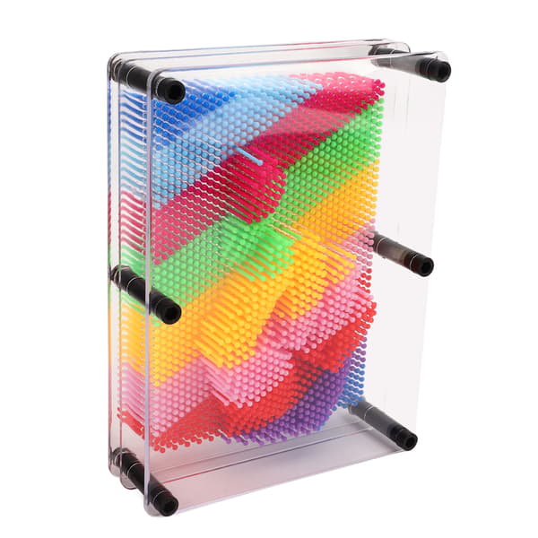 3D-printad manuell modell med stift, transparent akrylskulptur, pedagogisk leksak för barn