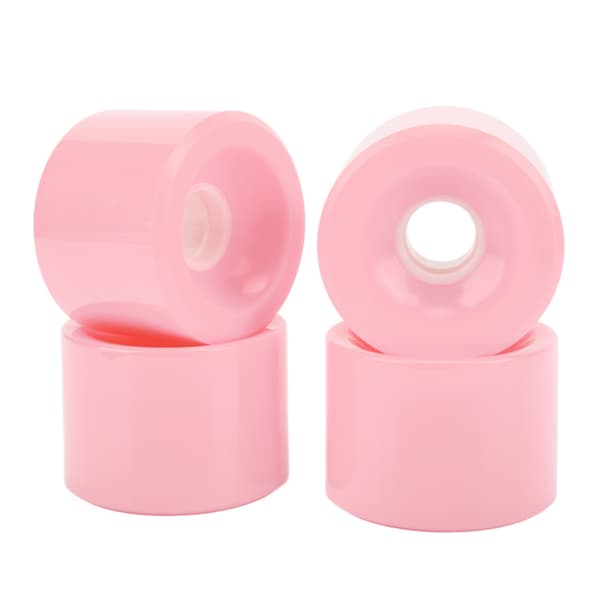 4 st PU 78A Scooterhjul Slitstarka Sprickfria Starkt Grepp Säker Balans Rosa