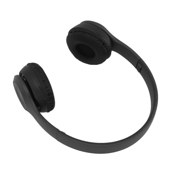P47 Trådløse Bluetooth-hovedtelefoner med støjreduktion, foldbare til sport og musik, sort