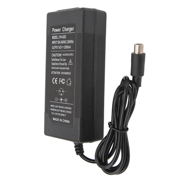 Lader for 42V 2A elektrisk sparkesykkel kompatibel med Xiaomi M365 PRO PRO2 Ninebot ES2 ES4 EU-plugg