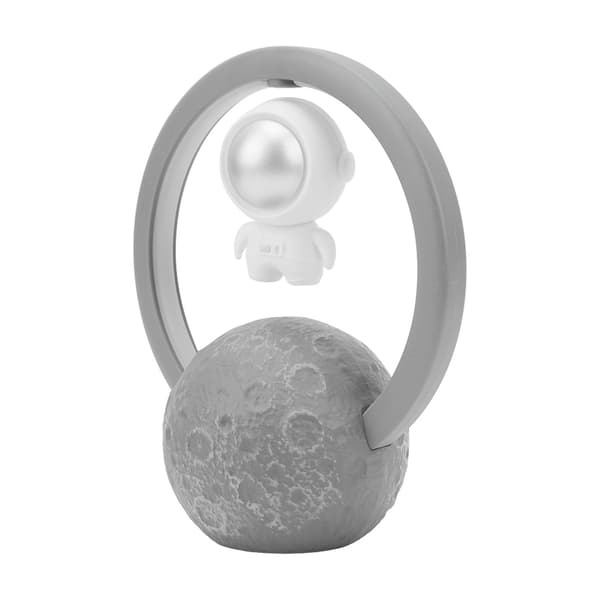 Magnetisk svevende astronauthøyttaler, suspendert, RGB, trådløs Bluetooth-lyd, sølv
