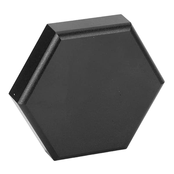 Bærbar Magnetisk Sekskantet Aluminium Billard Kridt Cover til Pool Kø - Sort
