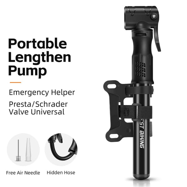 100PSI Cykeldäckpump med Bärbar Minifotpump för Mountainbikes och Basketbollar