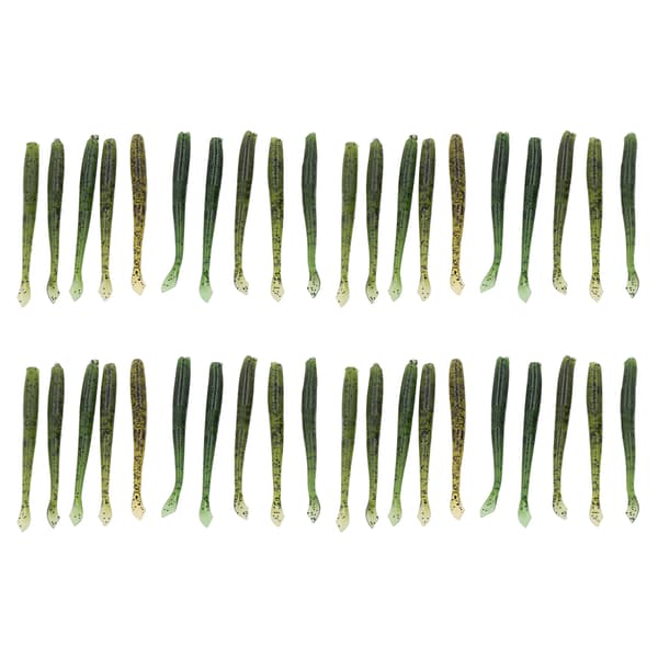 4-sett myk silikon kunstig ormeformet agn 10 cm 3,9 tommer for fiske