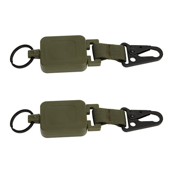2 st infällbar snabbkoppling Anillo för byxväska militärgrön