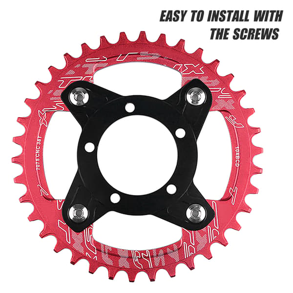 Växeladapter för Bafang BBS01 BBS02 Mellanmotor, Aluminium, 104/130BCD