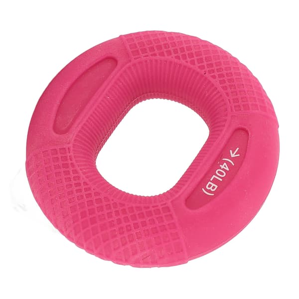 Silikone Grebsring Styrketræner til Hænder og Underarme, Styrketræning, 30-40LB, Pink