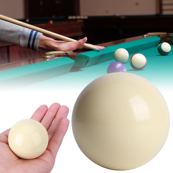 2 hvide kugler til pool/billardtræning, 5,72 cm standard harpiks bordspil