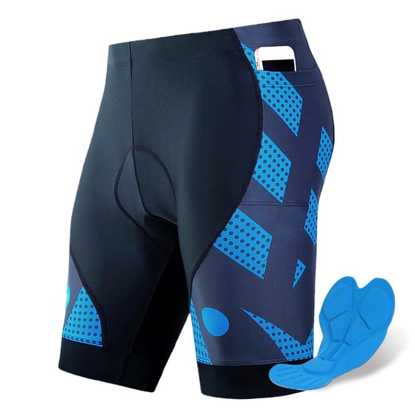 Herre Cykelshorts med 4D Polstring, Stødabsorberende, Åndbare, Hurtigtørrende.