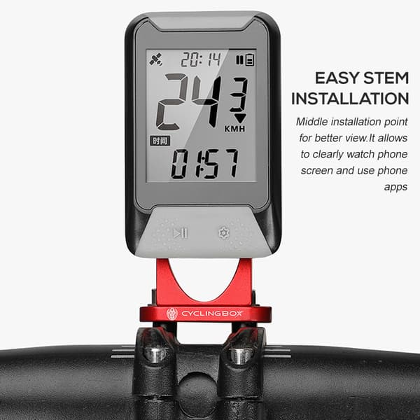Multifunktionel holder til cykel, computer, kamera, lommelygte, adapter, Garmin, Bryton, GoPro, CATEYE
