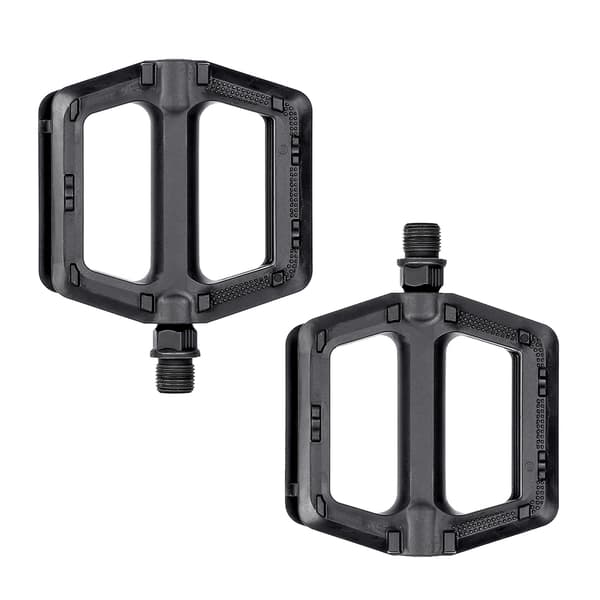 1 par bærbare plastikcykelpedaler til landevejs- og mountainbikes med ergonomisk platform