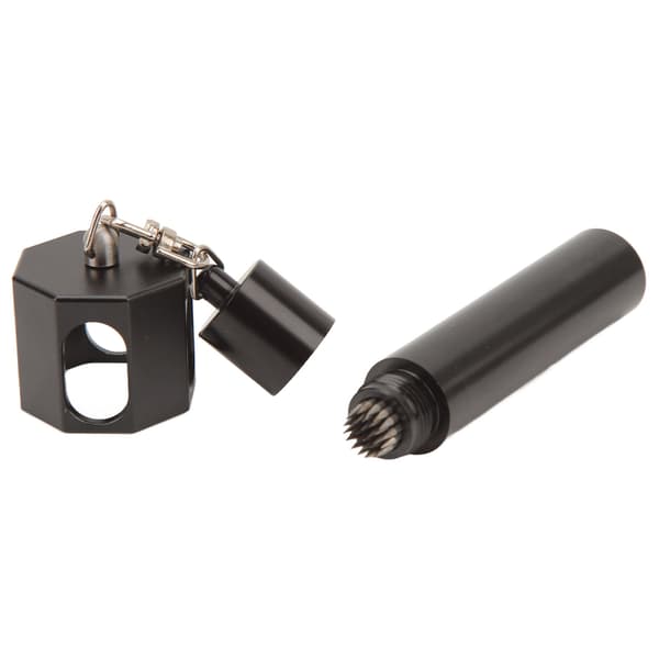 3-i-1 Billardkø Kridtholder med Magnetisk Spidsudstanser, Aluminiumslegering
