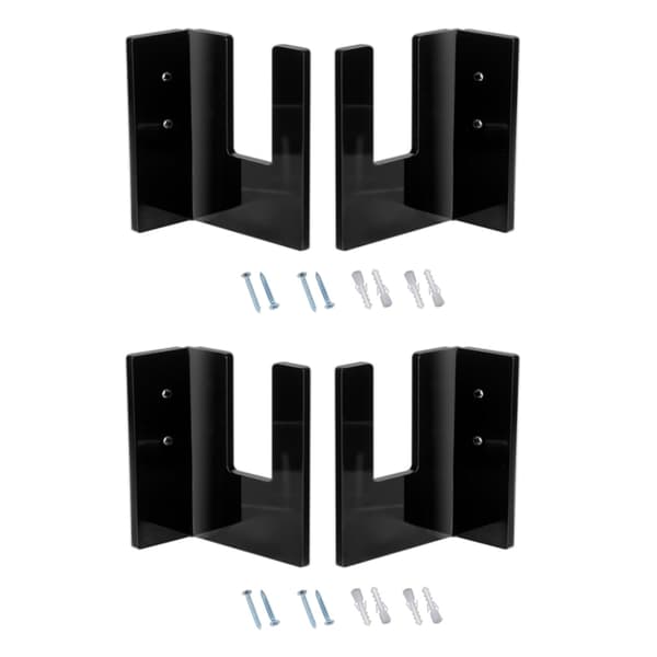 2 par akryl veggfeste for skateboard-utstilling, fast oppbevaring