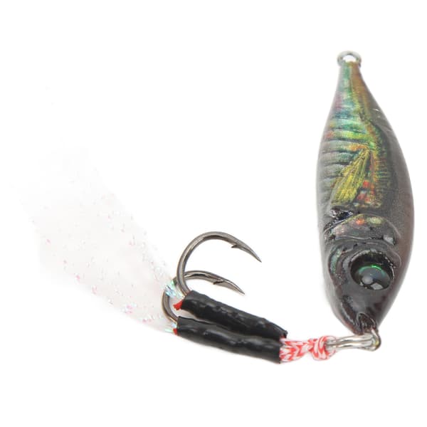 3D Jernplade Kunstig Agn med Krog til Tun, Marlin, Saltet Fisk 37g