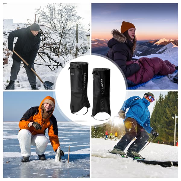 Vanntette benbeskyttere for vinterfottøy, utendørs beskyttelse, ski, klatring, snø