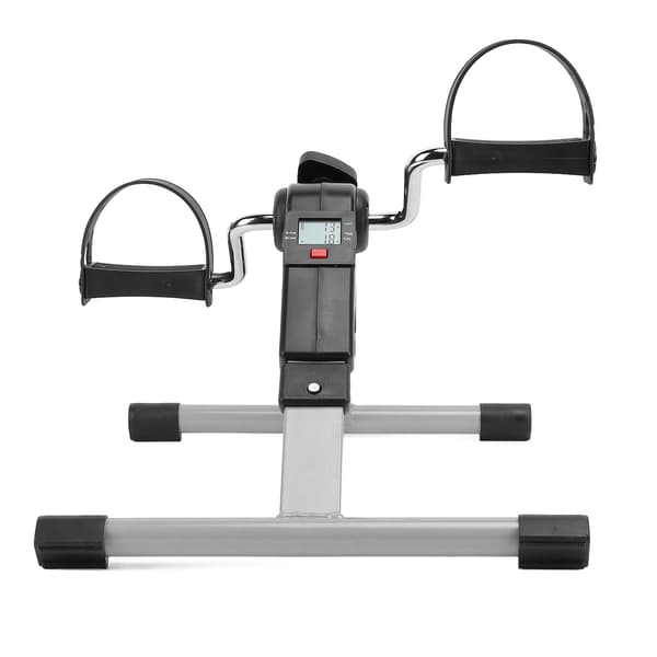 Mini sammenklappelig pedaltræner til under bordet med justerbar digital tæller