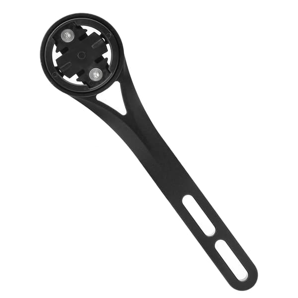 Cykelstol förlängningsfäste med GPS-kodtabell för Garmin, svart aluminium