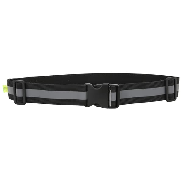Elastiskt LED-reflexbälte för sport, löpning, cykling och säkerhet - Svart