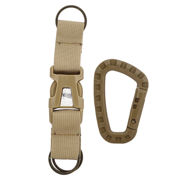 Nyckelspänne för utomhusbruk med flaskhållare, lätt nylon, för backpacking och camping