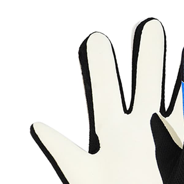 2PCS Barnmålvaktshandskar Antikollisionsskydd Fotboll Blå 16-17cm