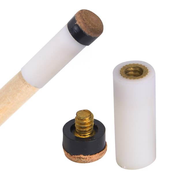 10 Biljard/Snooker/Pool Køtupper 10mm Erstatningstilbehør Lær Plast