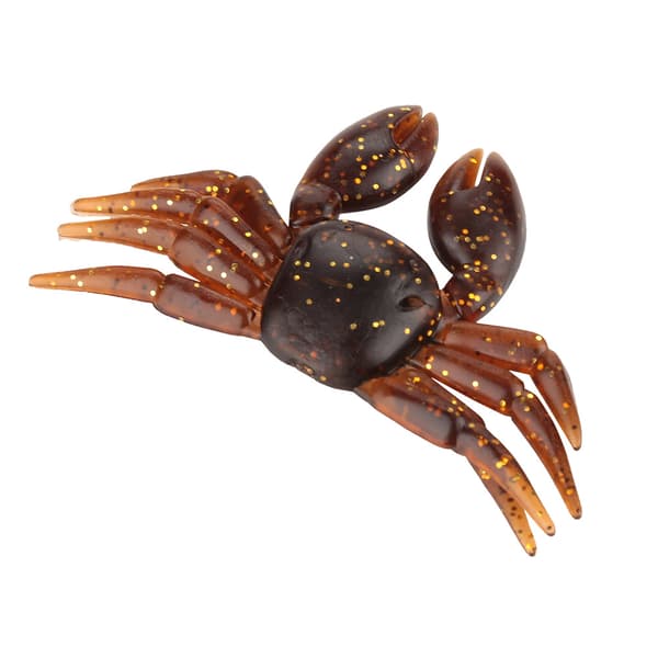 5 st mjuka PVC-krabbfiskedrag Fisketillbehör (brun)