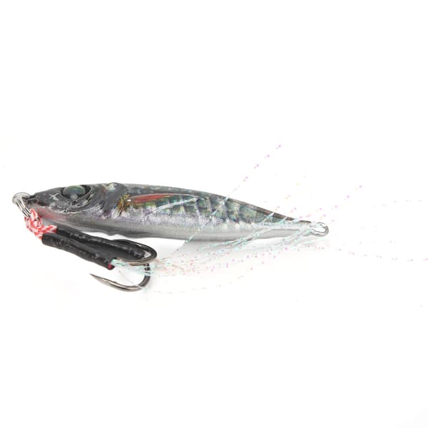 3D Jernplade Kunstig Agn med Krog til Tun, Marlin, Wahoo, Sejlfisk, 37g