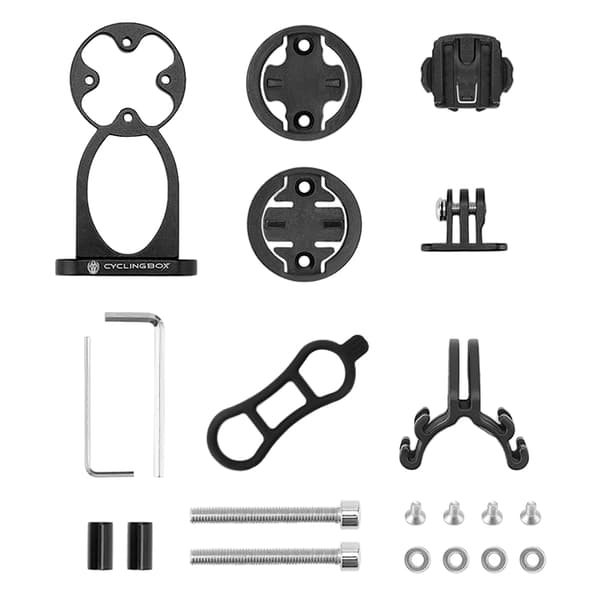Multifunktionel holder til cykel, computer, kamera, lommelygte, adapter, Garmin, Bryton, GoPro, CATEYE