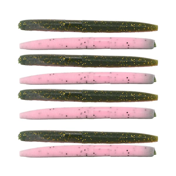 8 STK AR24 Blød Ormefiskelokke 10cm/6.5g Naturtro Simulationsfisketilbehør