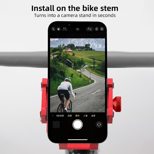Justerbar Anti-Spild Aluminiumlegering Cykel Telefonholder