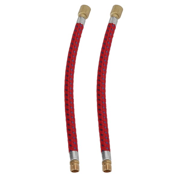 2st Cykelpump Förlängningsslang 16,6 cm Dubbelventil Nylon Koppar