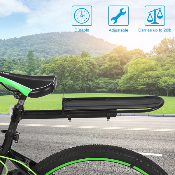 Infällbart lastställ i aluminiumlegering för cykel, bagagestöd, ryggsäckslast